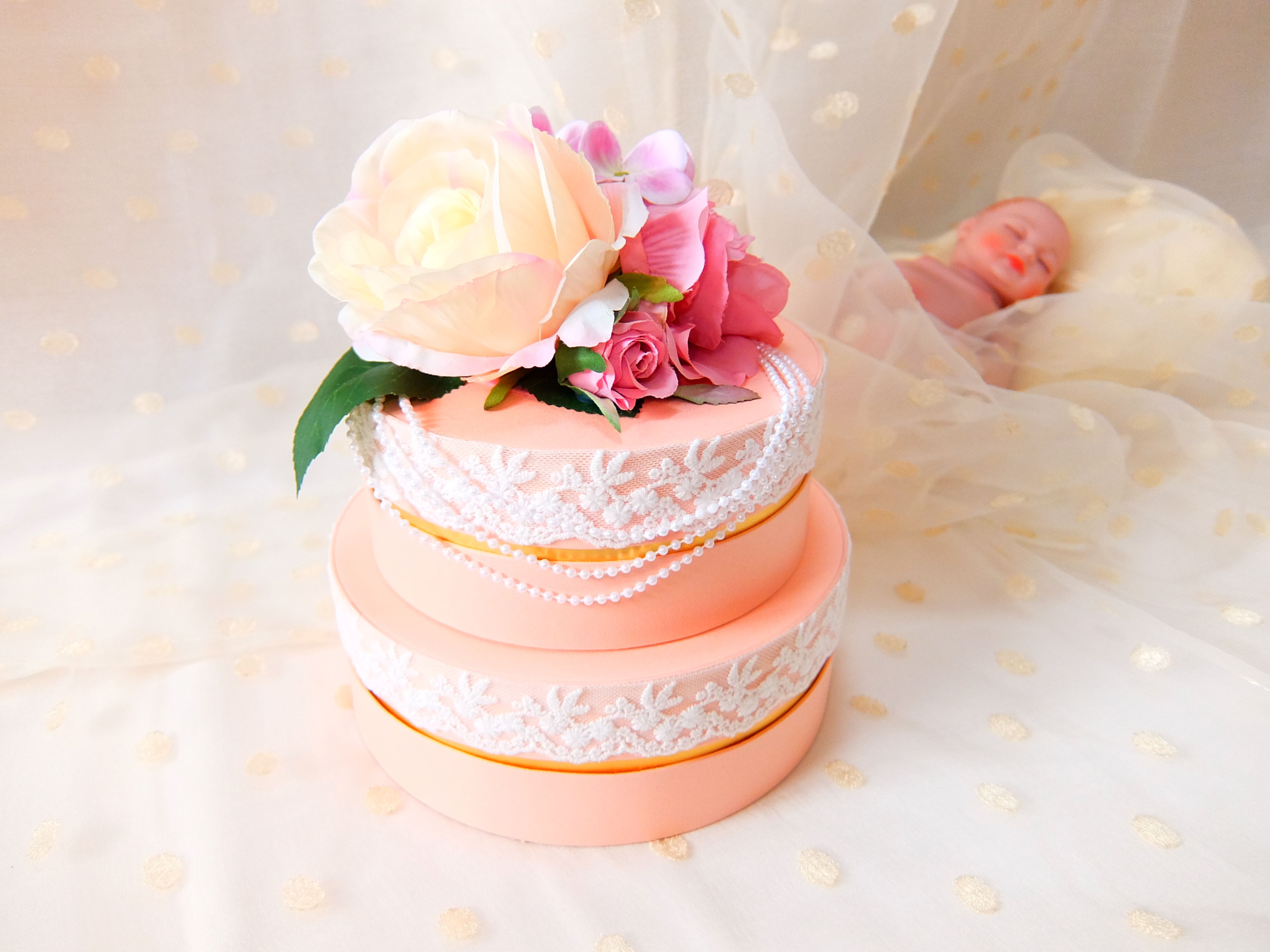 Tanp限定 ダイパーケーキボックスタイプ2段ピンクローズ La Fete Chez Moi ラフェットシェモワ のプレゼント ギフト通販 Tanp タンプ