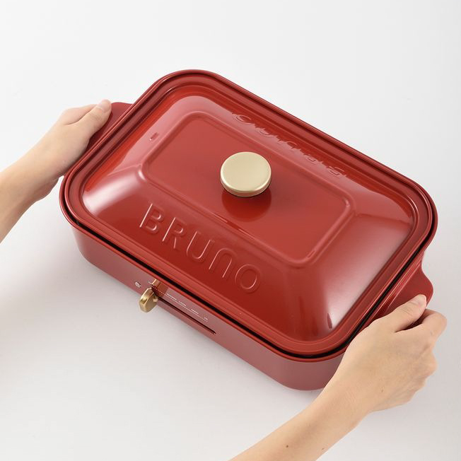 2点セット】コンパクトホットプレート＆セラミックコート鍋 | BRUNO