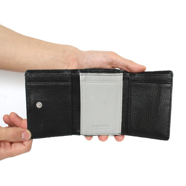 財布 メンズ 三つ折り財布 ブランド ロゴ X06639 P3043 H0999 diesel03