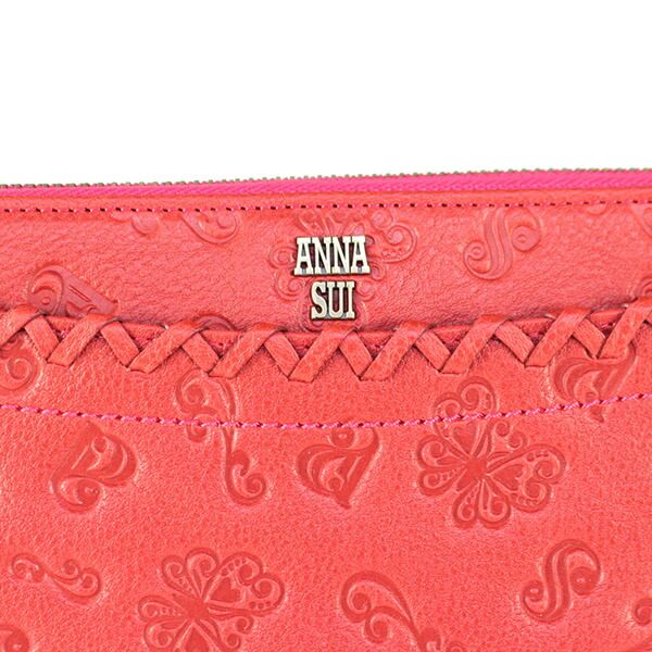 ANNA SUI 長財布 ダリア　アナスイ ANNA SUI アナスイ 財布 レディース 長財布 ダリア がま口かぶせ