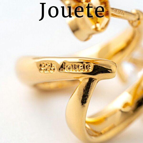 JOUETE ジュエッテダブルピアス　ジルコニア ジュエッテ Jouete ダブルピアス ジルコニア×パール jouete23