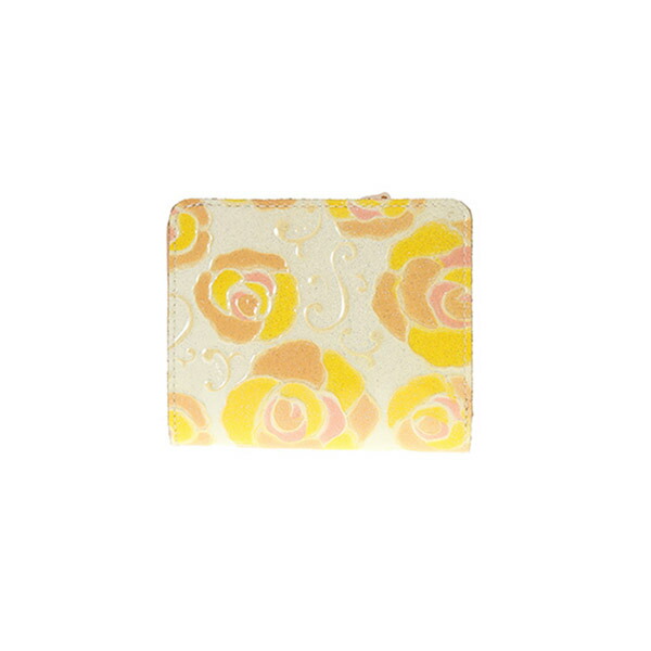 美品✨️ANNA SUI アナスイ 2つ折り イエロー 黄 マジカルローズ 財布 アナスイ ANNA SUI マジカルローズ 2つ折財布 anna1087 | ANNA