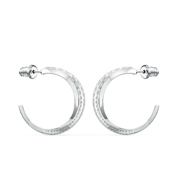 スワロフスキー ツイストフープ ピアス スワロフスキー SWAROVSKI ツイストフープピアス swaro43