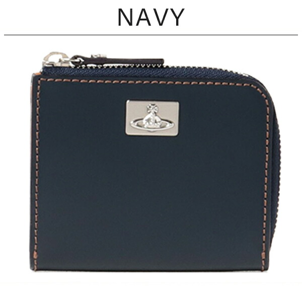 新品☆ヴィヴィアンウエストウッド ☆カラーステッチ ラウンドファスナー ☆ 紺 新品☆ヴィヴィアンウエストウッド ☆カラーステッチ ラウンド