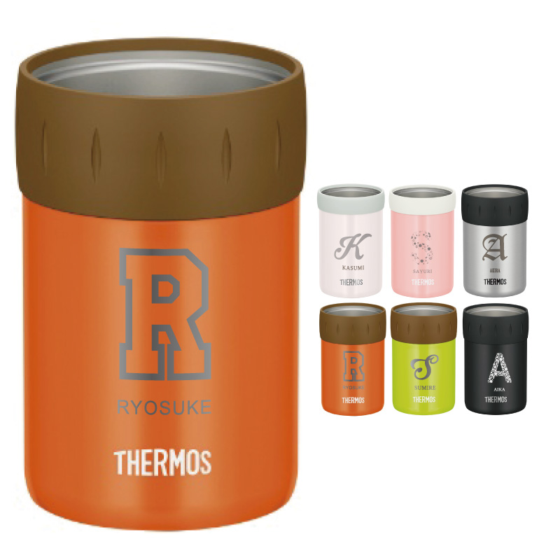 名入れギフト】サーモス 保冷缶ホルダー 350ml イニシャル | THERMOS 