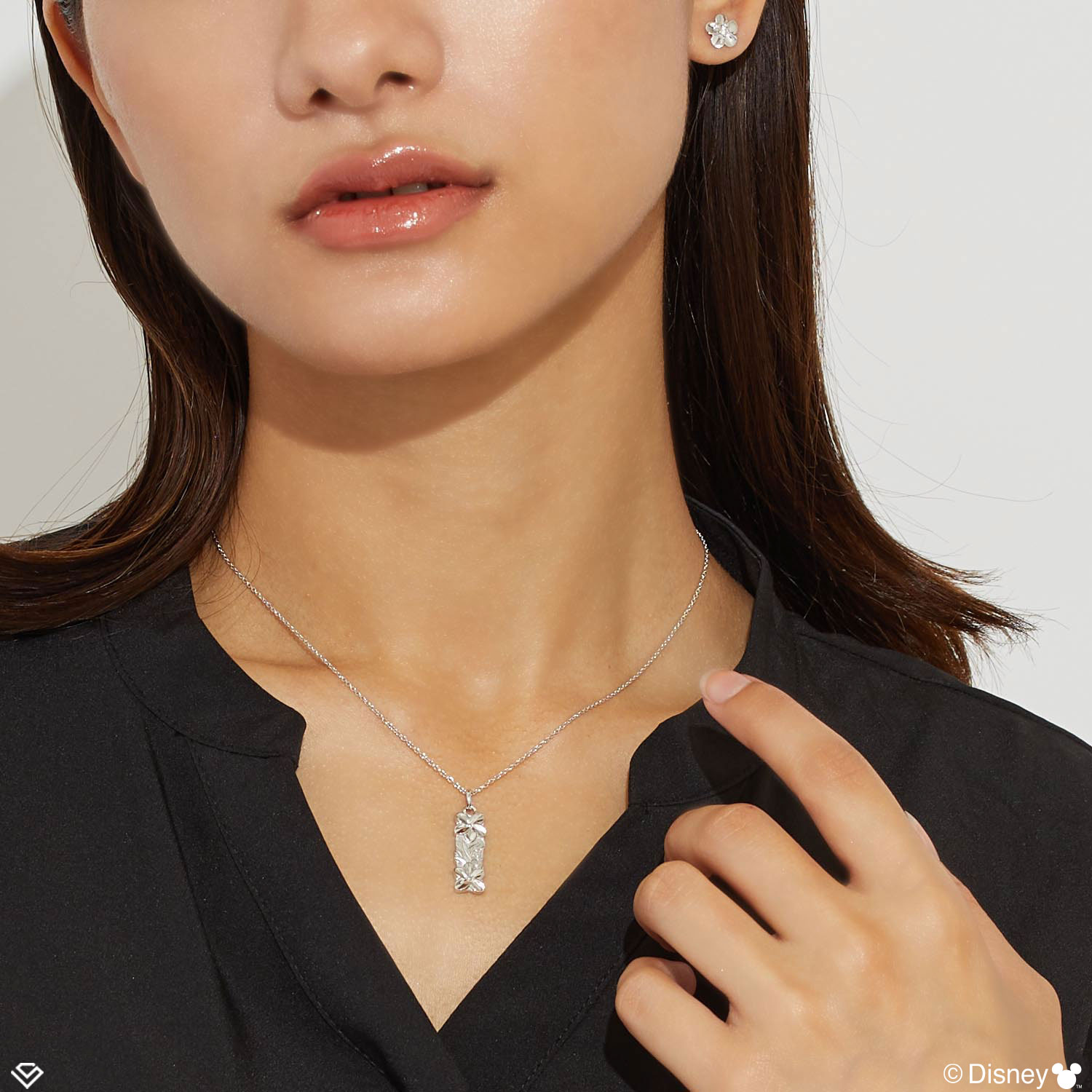 LARA Christie × Disney ハワイアンジュエリー ネックレス ディズニーネックレス ハワイアンジュエリーハート プルメリア