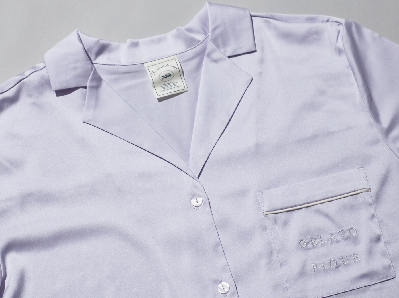 WOMEN】カラフルサテンシャツ＋ショートパンツセット | gelato pique