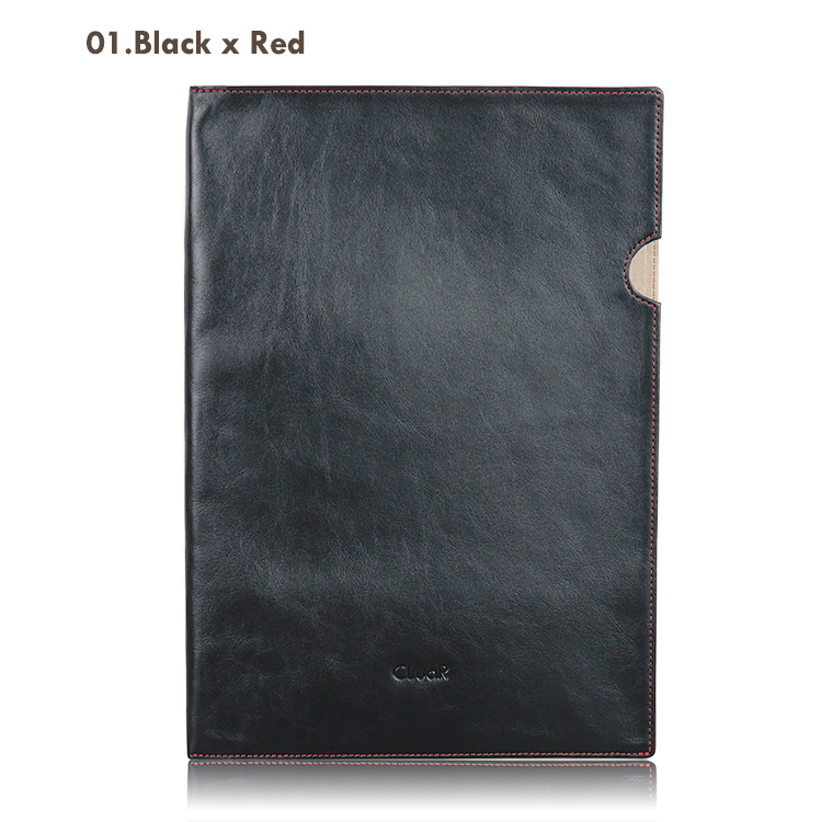 名入れ可】本革 ドキュメントファイル A4サイズ クリアホルダーカバー