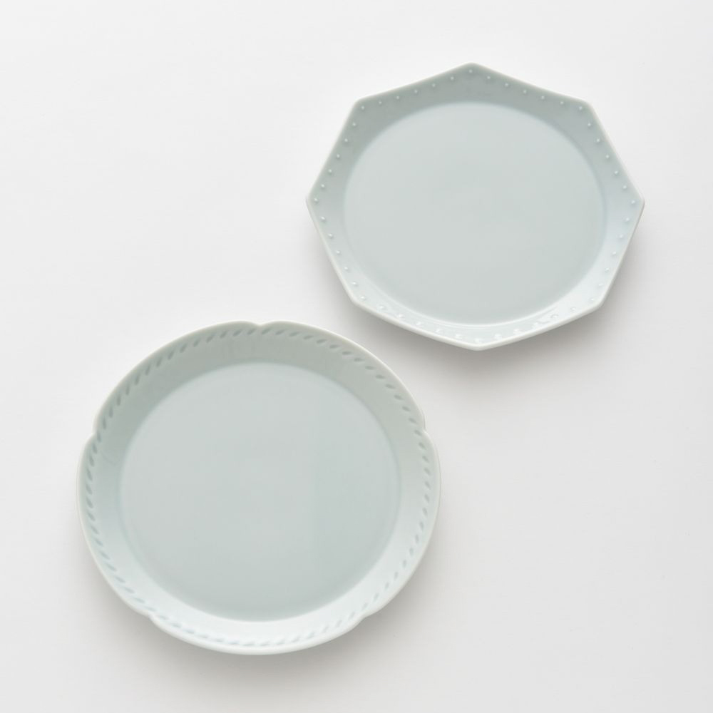 SALE‼️［新品］フロレンティン ペア　プレートセット 美品 黒壺 ウェッジウッド フロレンティーン ターコイズ 27cmプレート