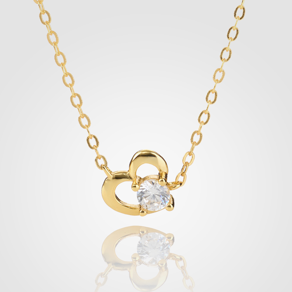 ハートセンターストーンネックレス | C'shell（シシェル）のプレゼント