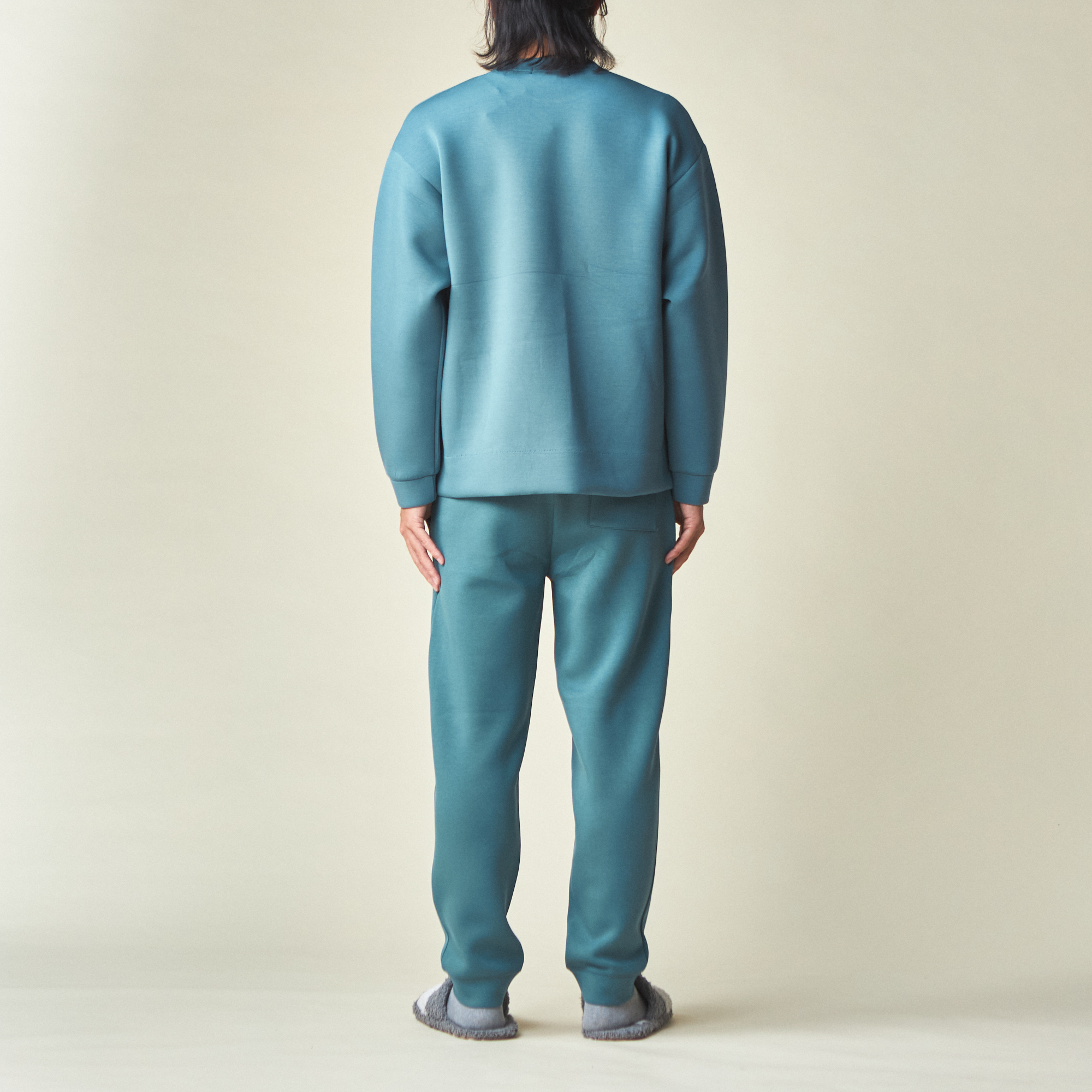 HOMME】ポンチワンポイント プルオーバー＆ロングパンツセット 