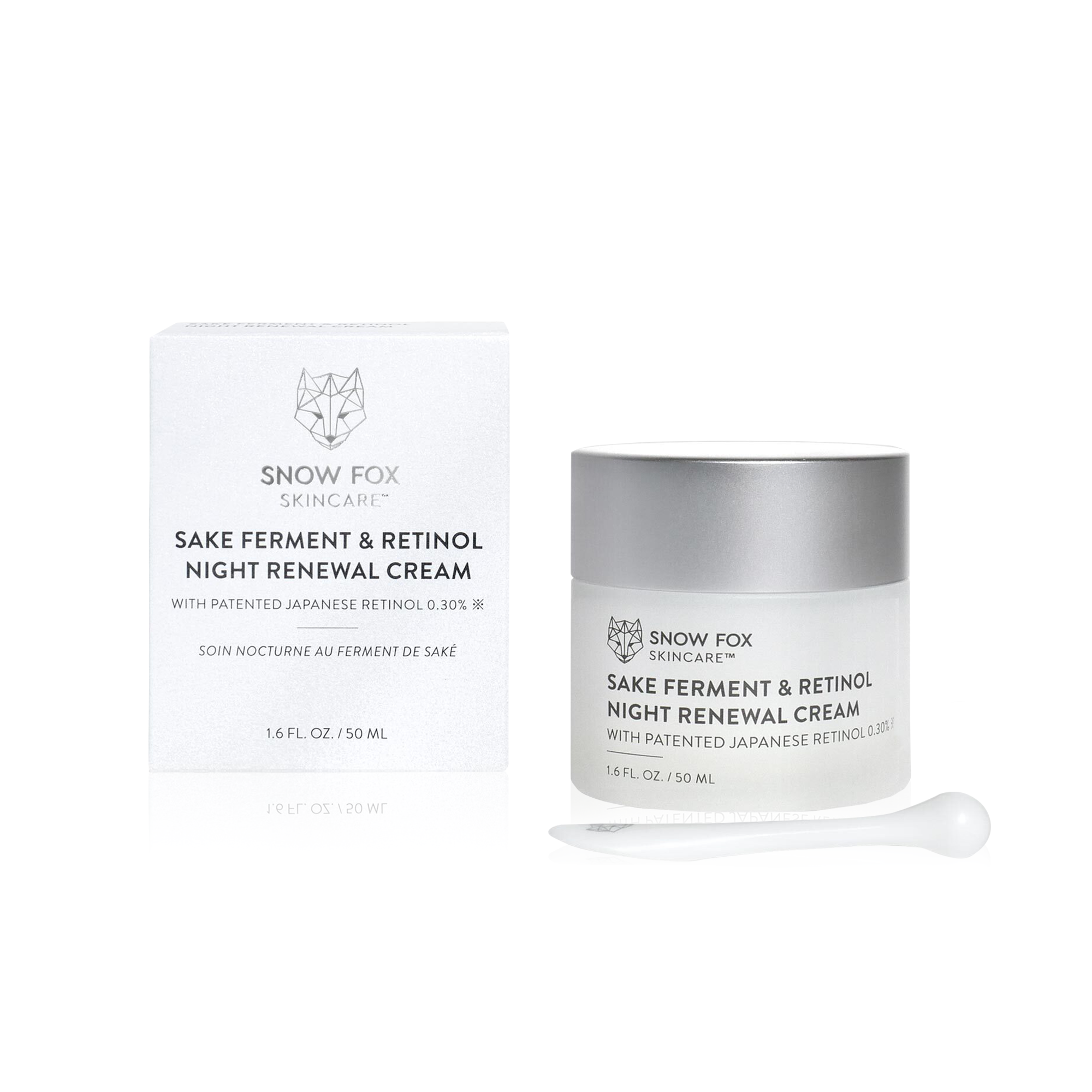 SAKE ナイトクリーム 50ml 【日本製レチノール配合】 | SNOW FOX