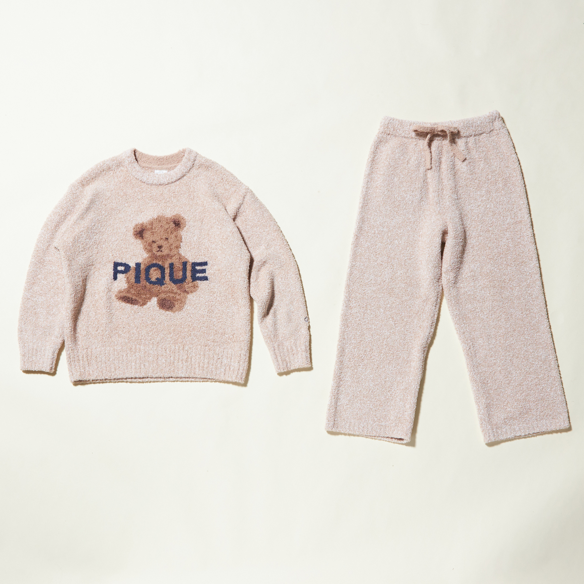 WOMEN】パウダーメランジベアJQDプルオーバー＆ロングパンツ