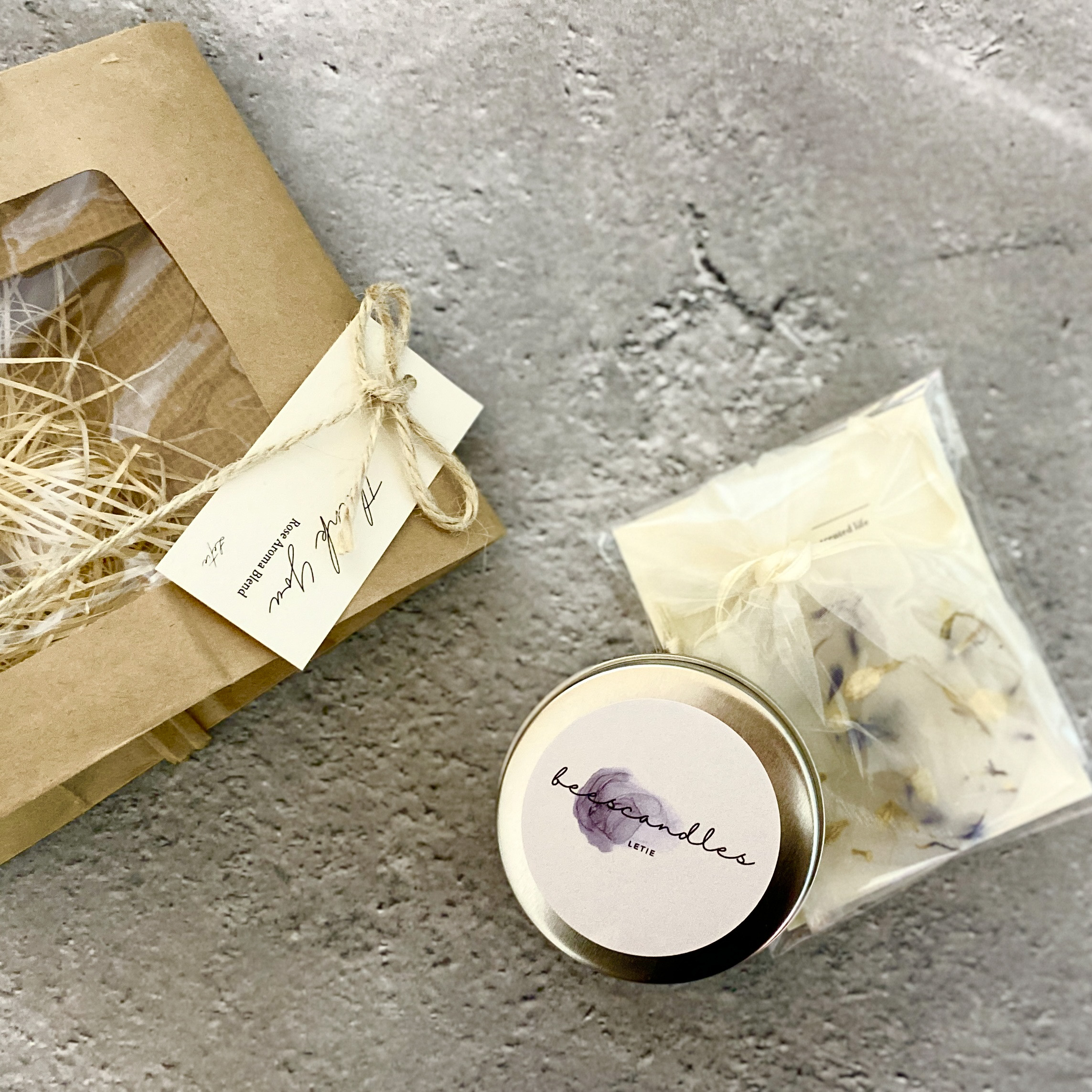 蜜蝋アロマキャンドル・ミニサシェセット | Letie（レティ）の