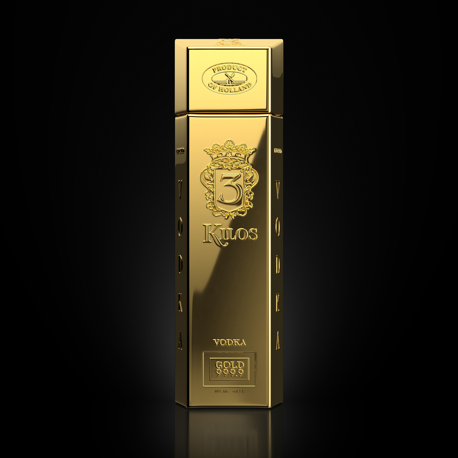 3 Kilos Vodka Gold 999.9 ［750ml］ | ELEMENT（エレメント）の