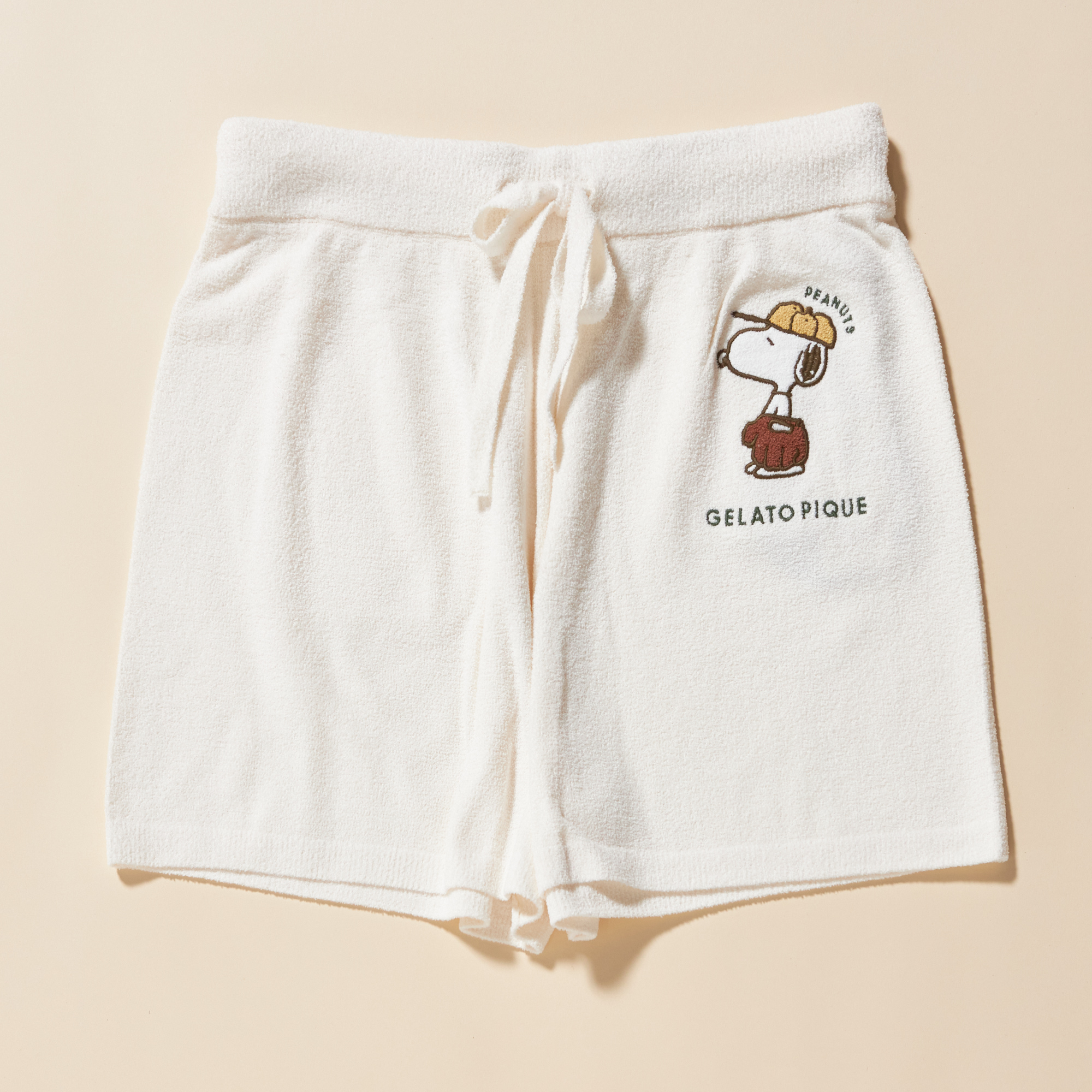WOMEN】【PEANUTS】スヌーピーJQDプルオーバー&ショートパンツ