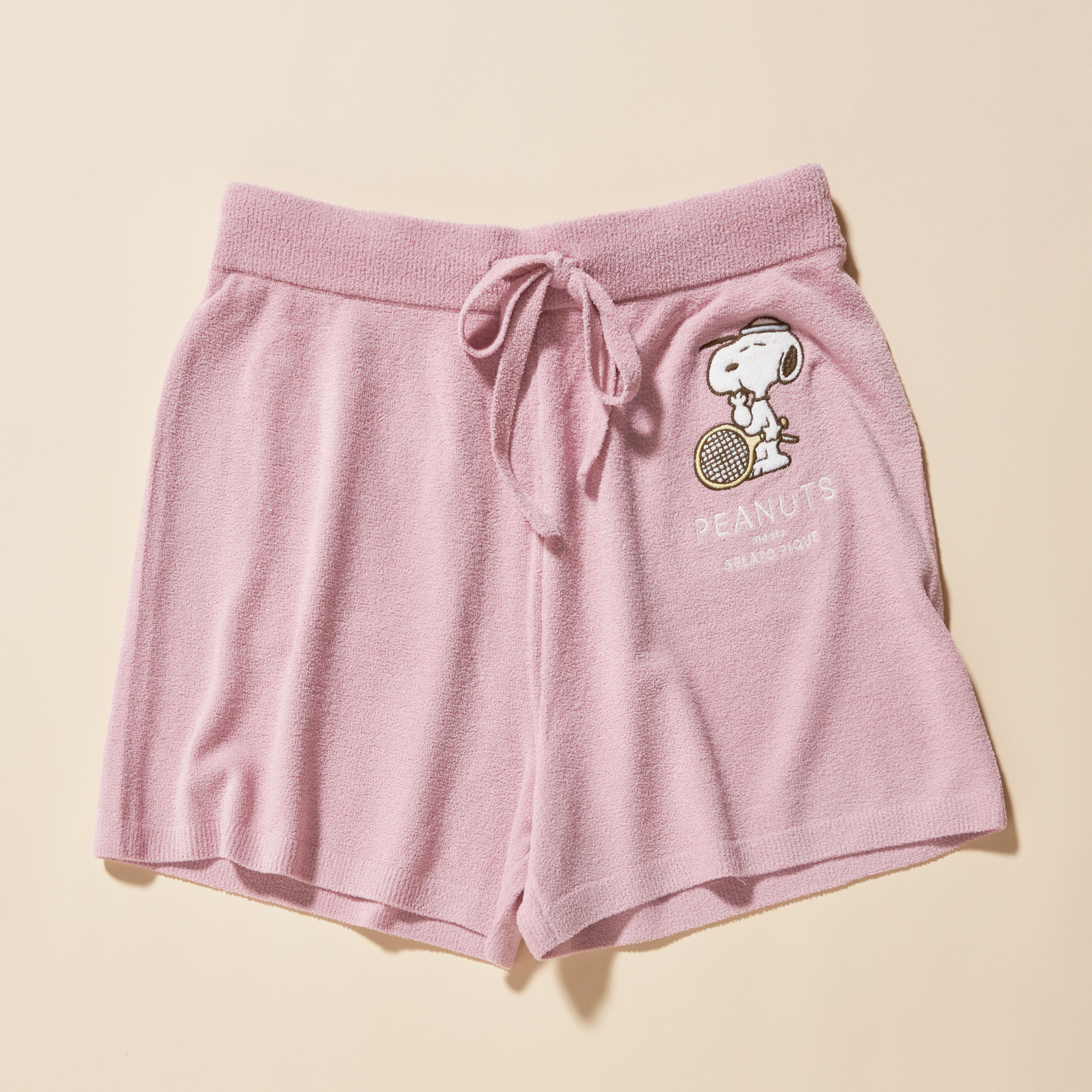WOMEN】【PEANUTS】スヌーピーJQDプルオーバー&ショートパンツ