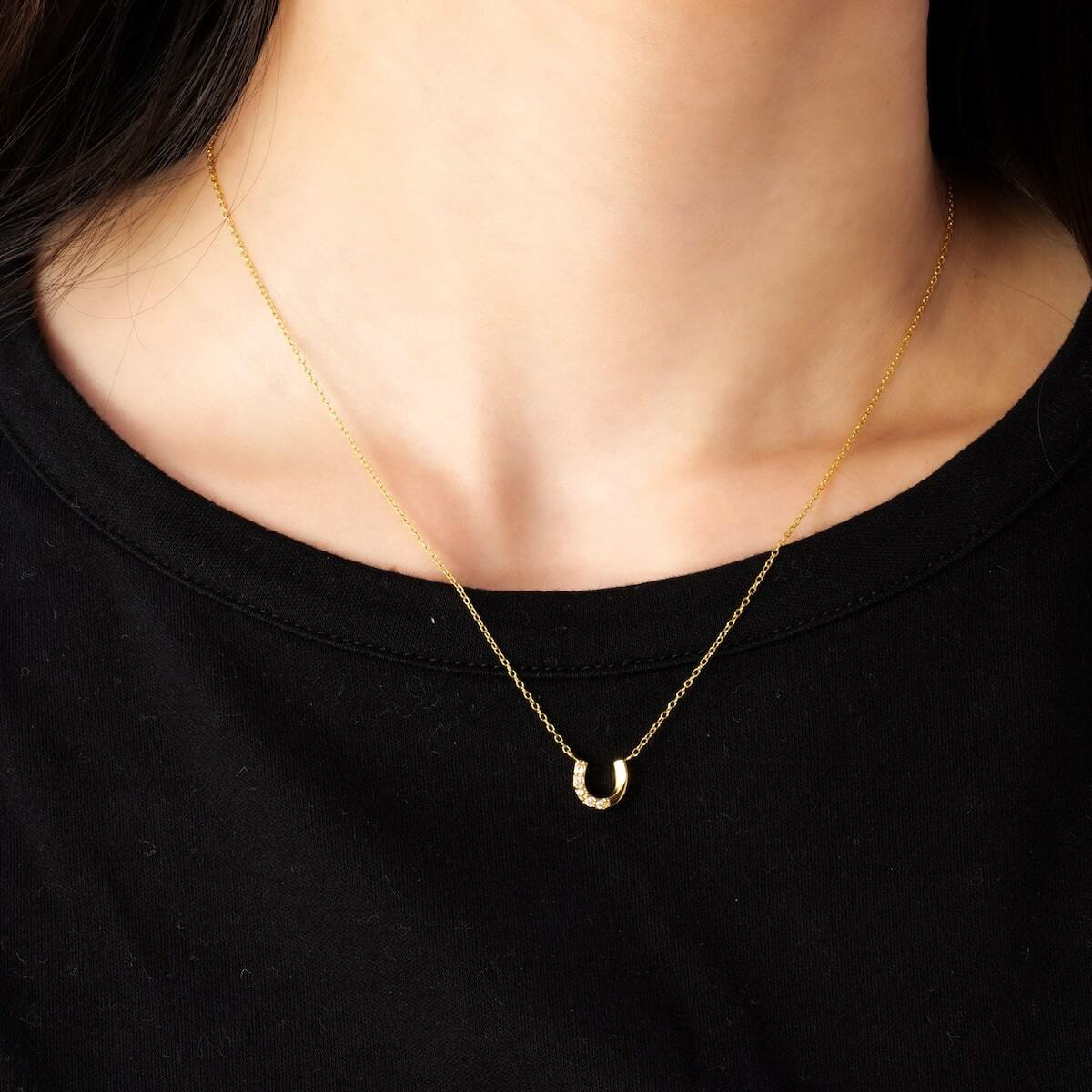 ギフトBOX入】Mini Horseshoe Necklace（ゴールド/シルバー） | GLUCK 