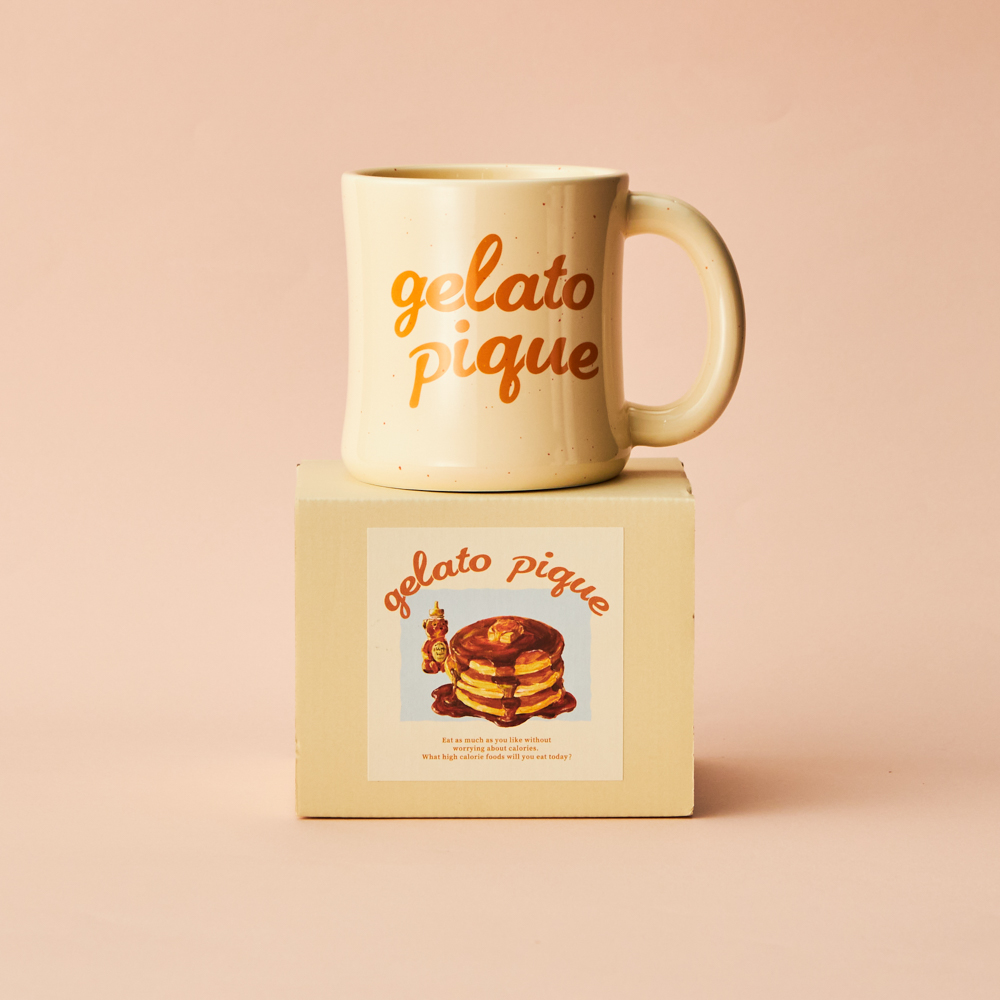 gelato pique - ジェラートピケ　マグカップ　ホワイト+ピンク セット WOMEN】パッケージ付きマグカップ | gelato pique（ジェラート