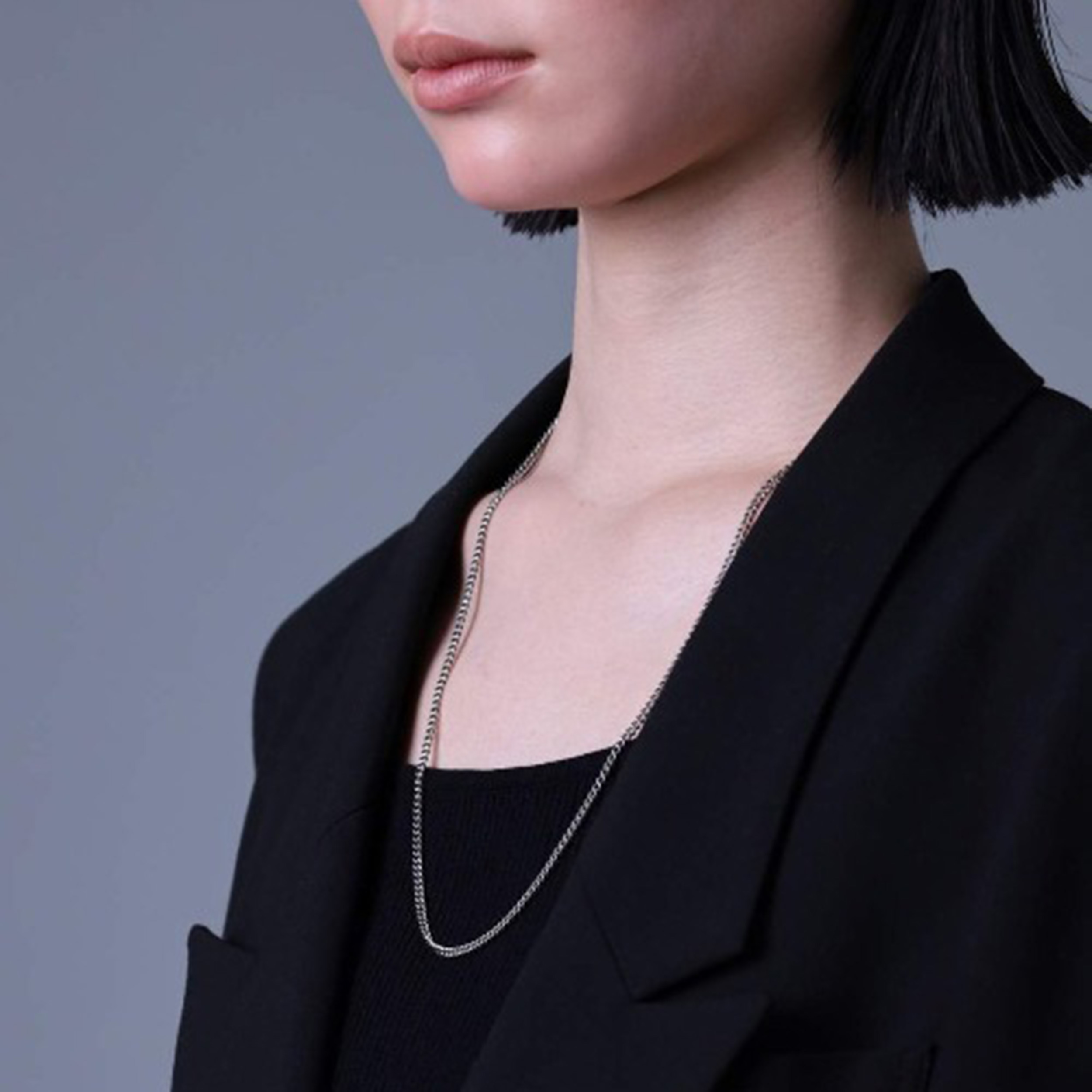 ミディアムシルバーチェーンネックレス【喜平／シルバー925】 | LION