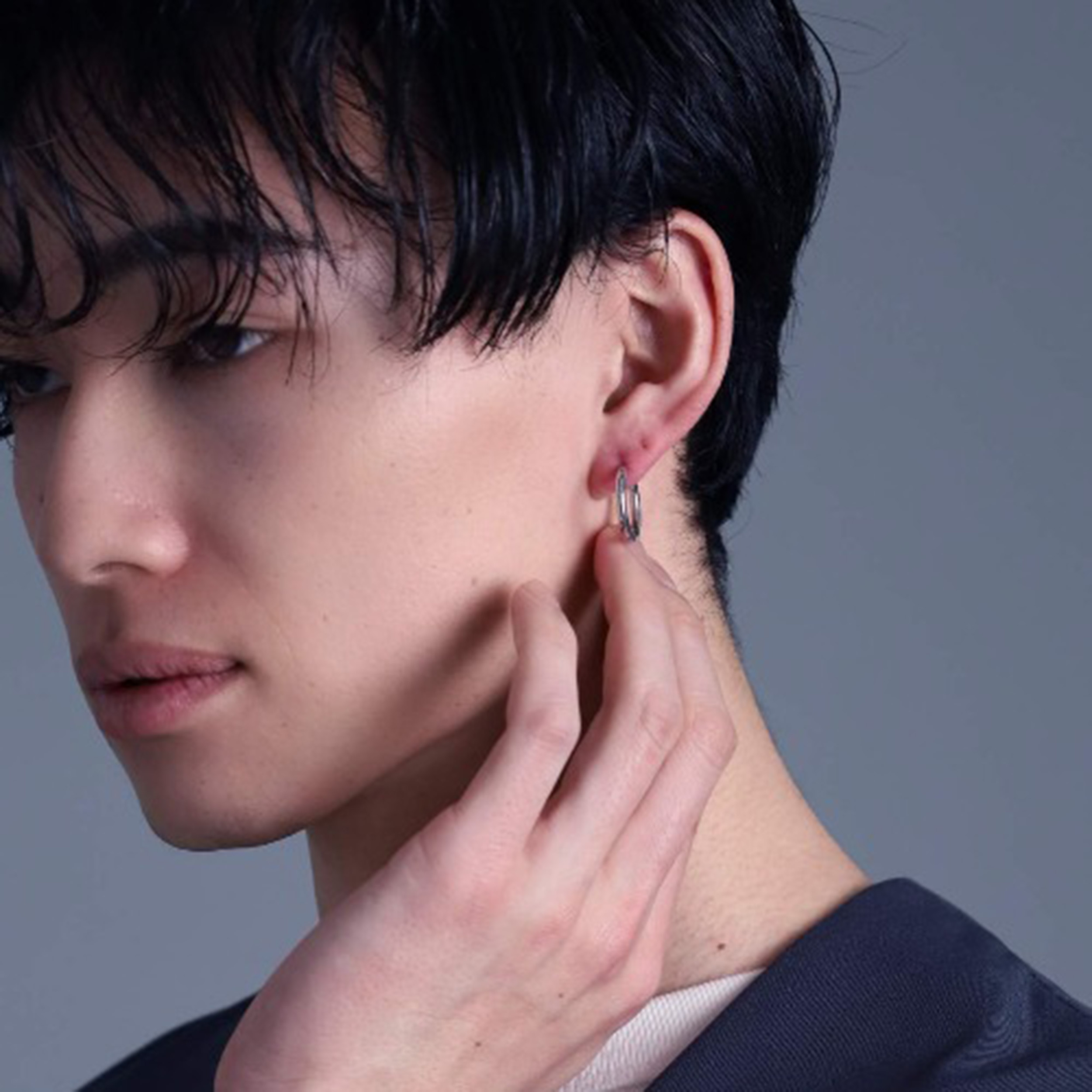 新品　未使用　ライオンハート　タタキ　フープ　ピアス　LION HEART LION HEART ライオンハート LH-1 ロゴ フープピアス サージカル