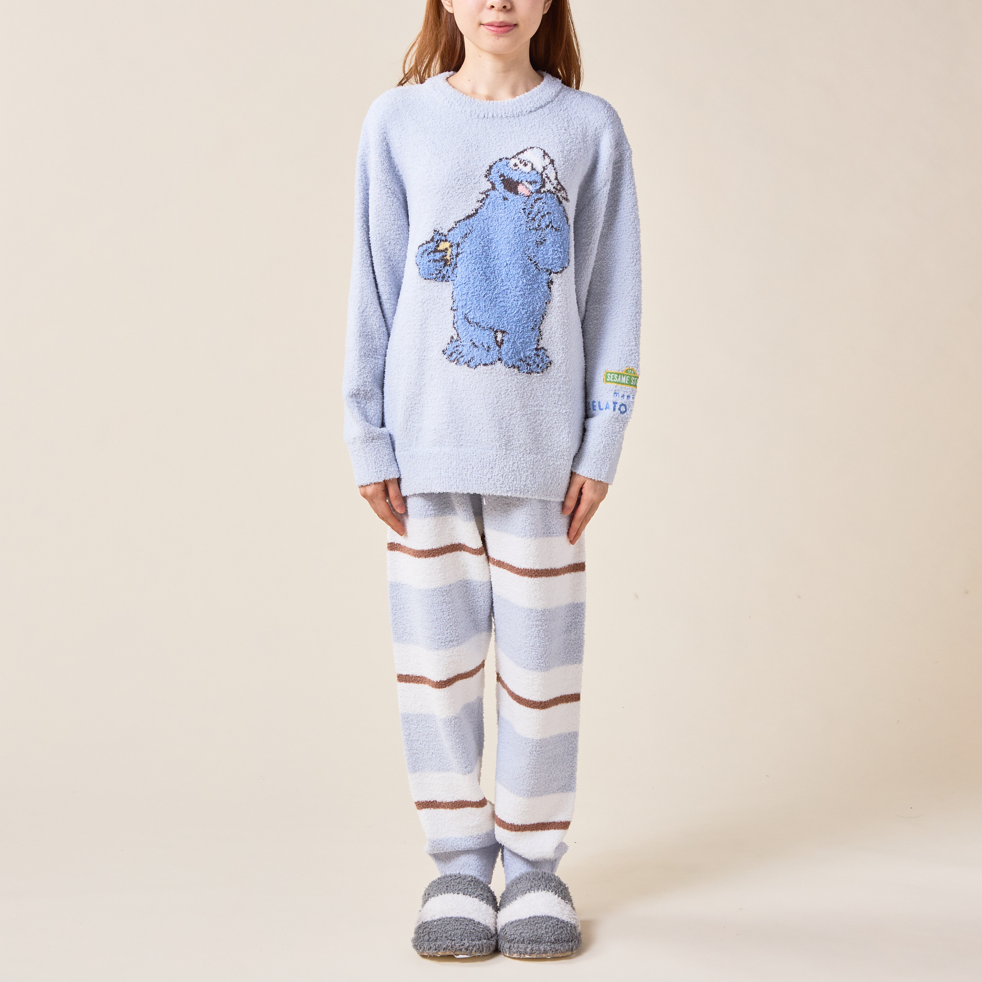 ジェラートピケ　クッキーロゴTシャツ&クッキーアニマルモチーフロングパンツ GE4999EW34363_3_l.jpg