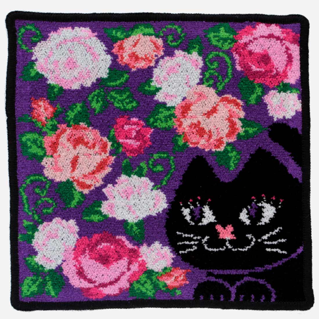 BOX付き】ネコ柄シェニール織タオルハンカチ | ANNA SUI（アナスイ