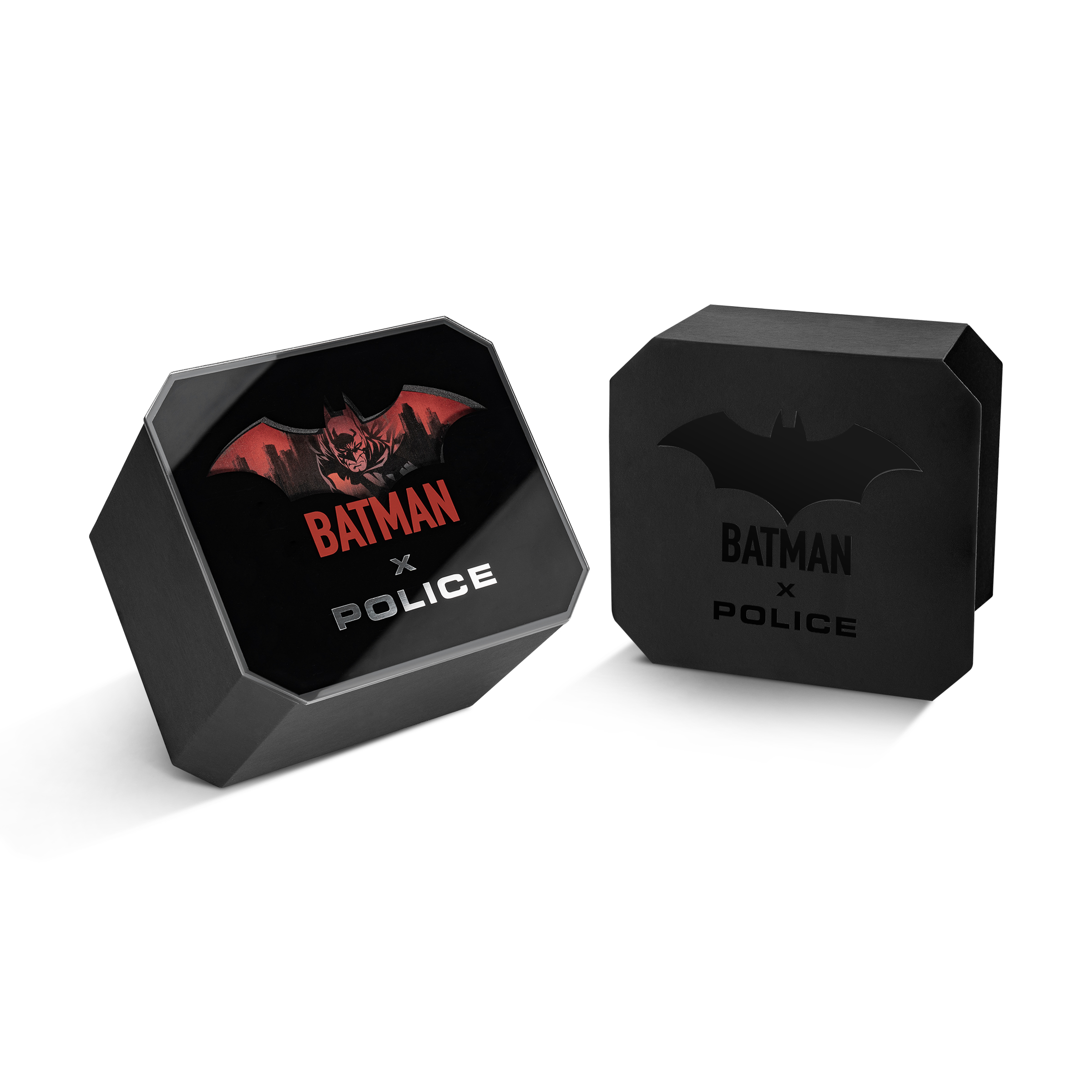 POLICE×BATMAN】BATARANG コードブレスレット｜専用BOX付き | POLICE 