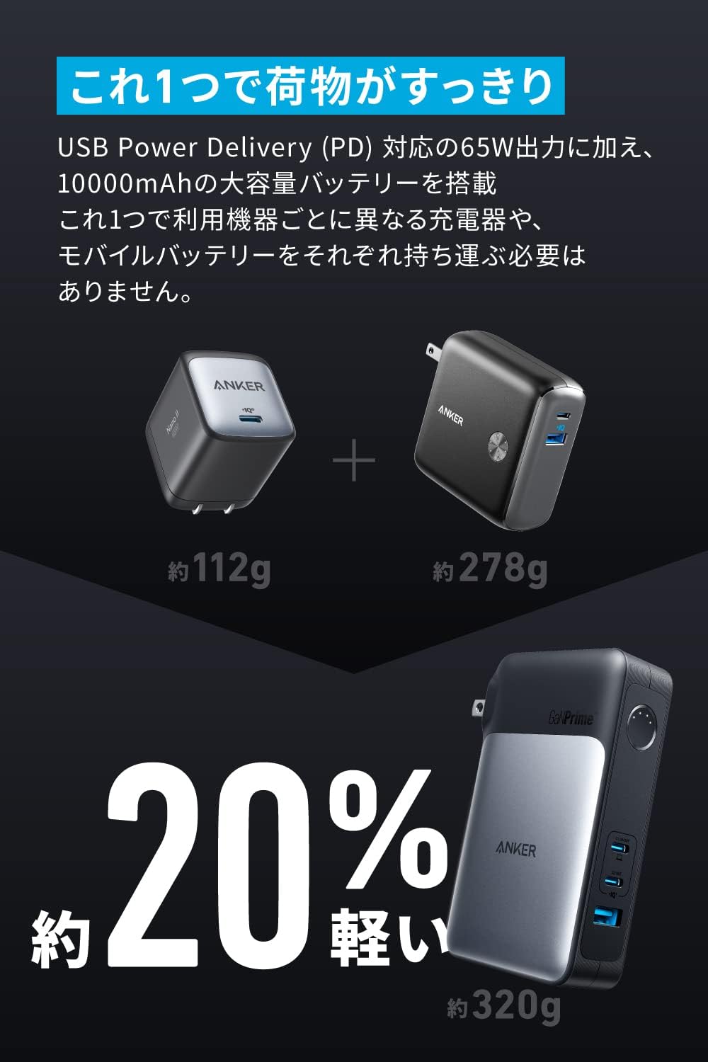 名入れ】Anker 733 Power Bank (GaNPrime PowerCore 65W) | アンカー