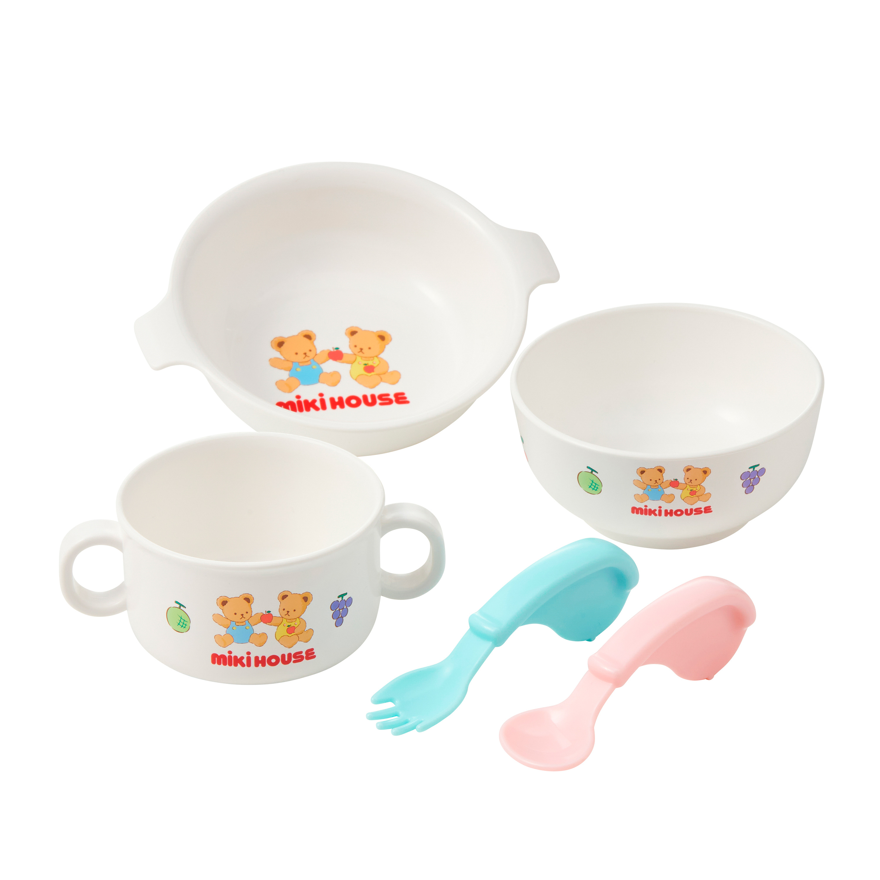 ミキハウス ランチスタイと選べる食器セット | MIKIHOUSE
