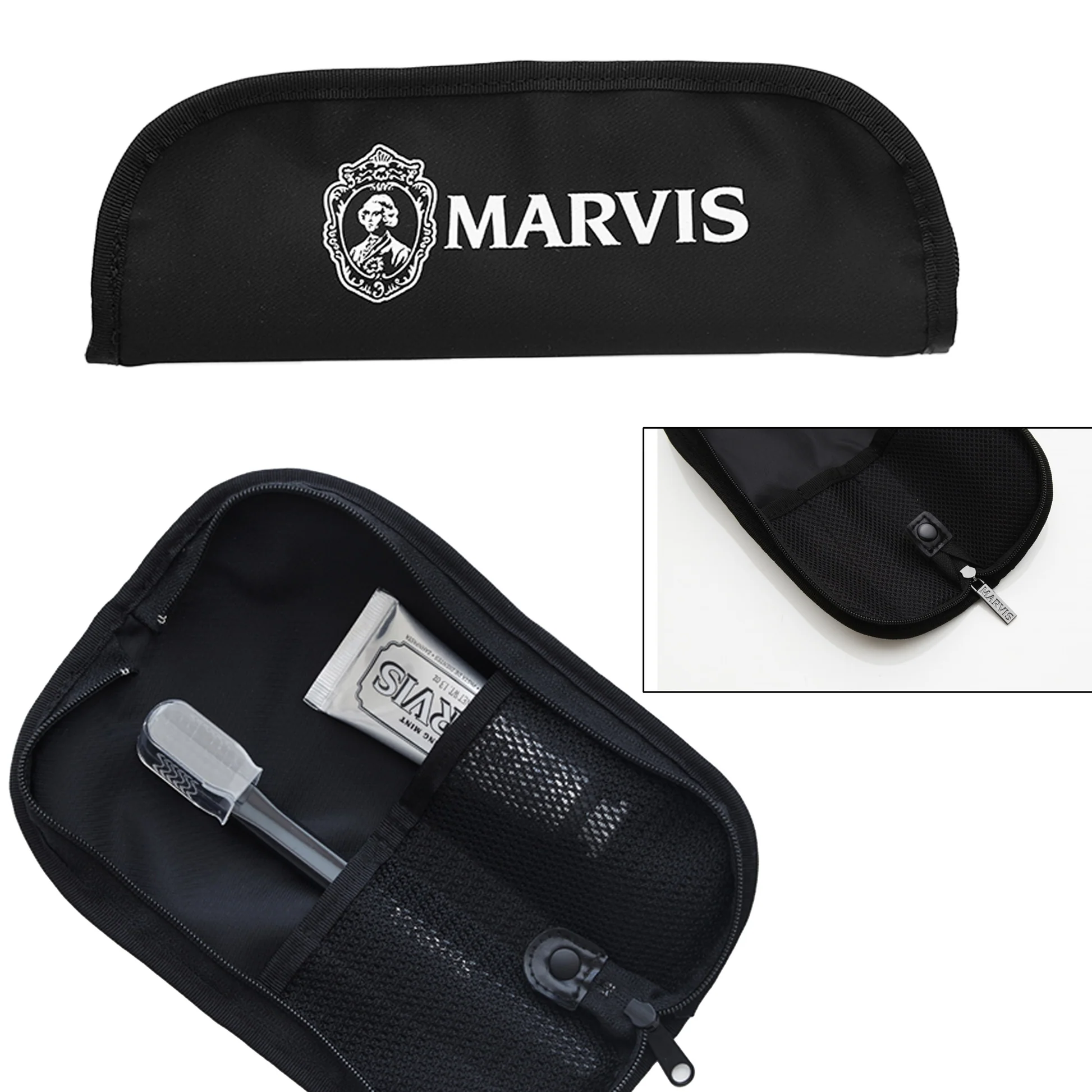 トラベルセット Pouch + 25ml White mint + toothbrush | MARVIS 