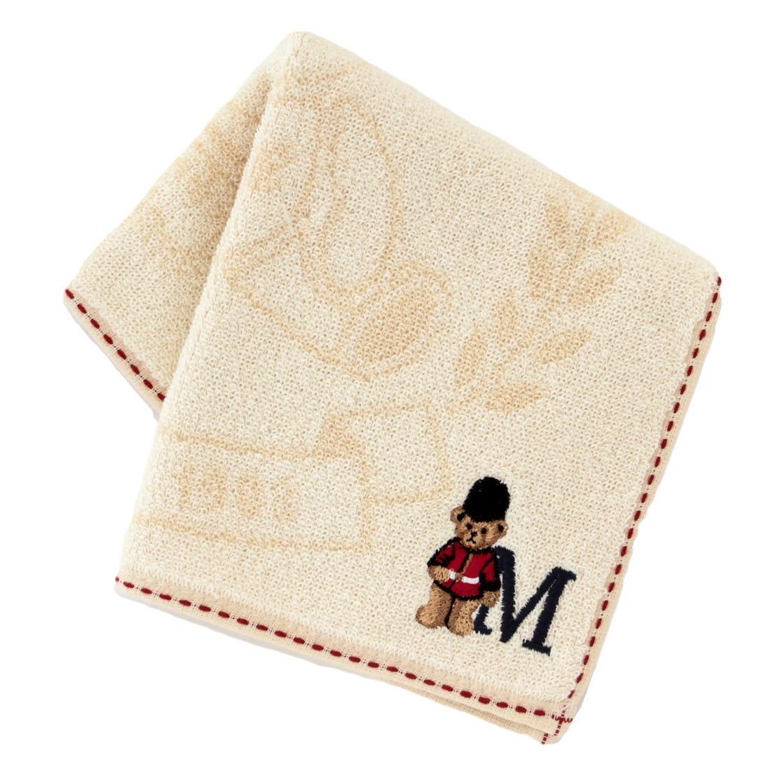 BOX付】イニシャルベアタオルハンカチーフ | Great British Teddy BEAR