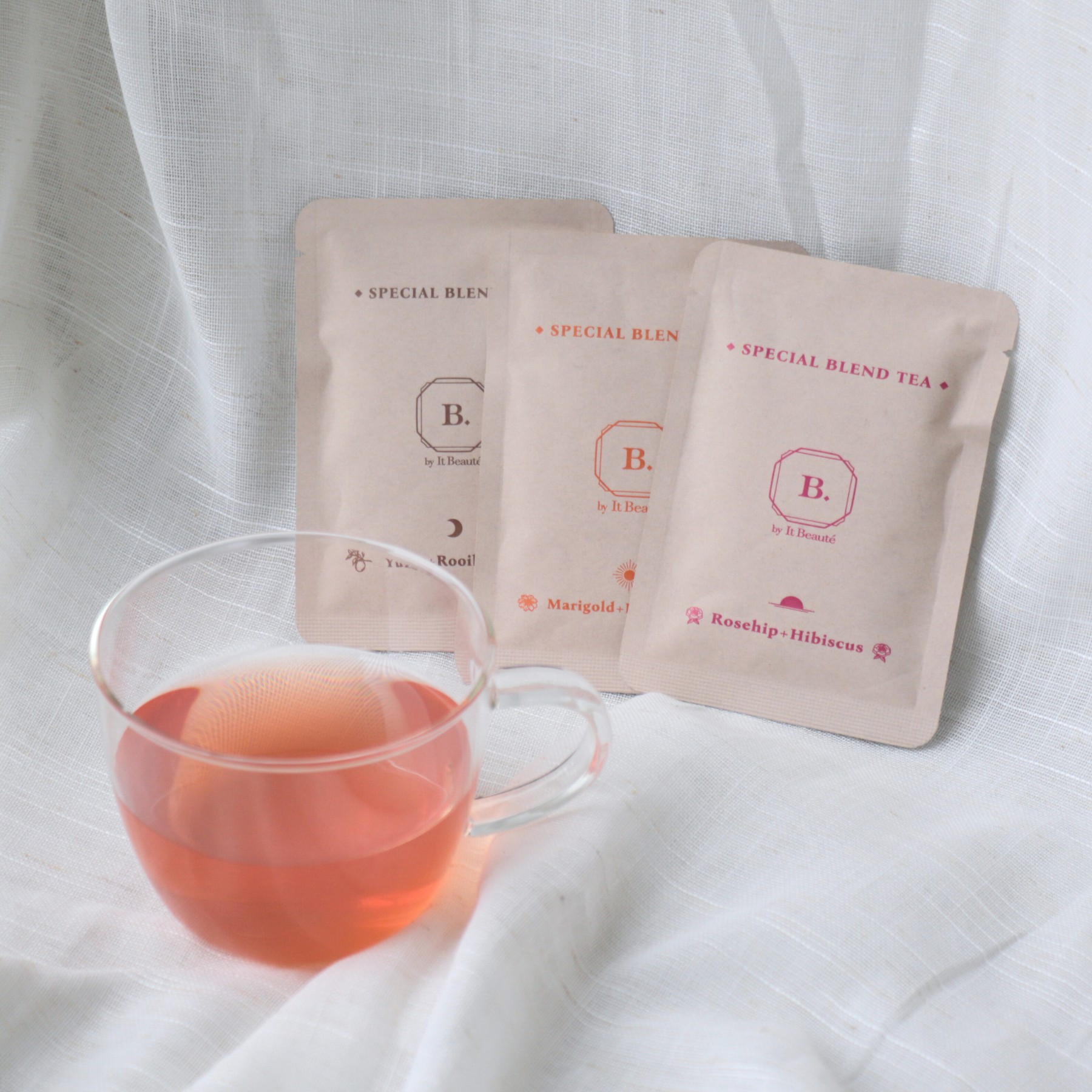 母の日限定 ティーギフトボックス ハーブティー3種×2包とオリジナル