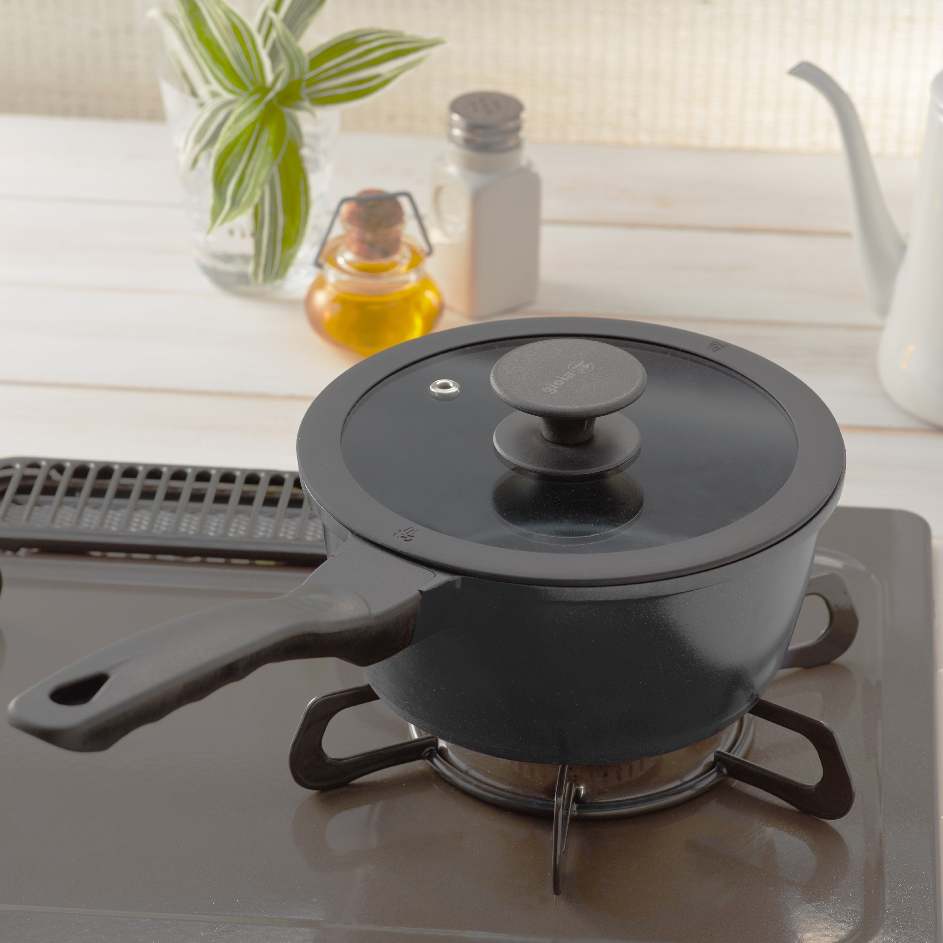 キャセロール20cm/24cm・ソースパン・蒸し器3点セット | gioia