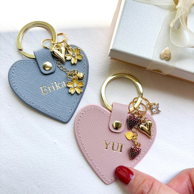 【Nff】starlight heart keyring☆大人気☆ 名入れ】揺れる桜 COLORFUL HEART KEY RING | F THE CAMPUS