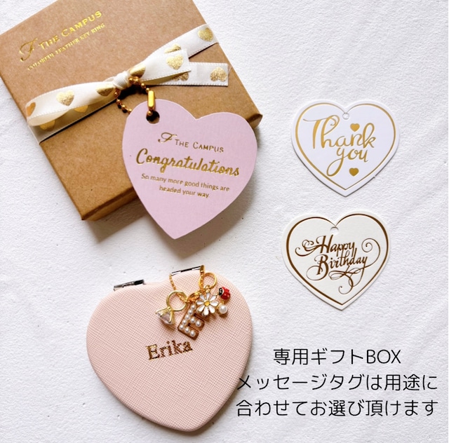 名入れ】Colorful Heart Mirror（オーダーメイドコンパクトミラー