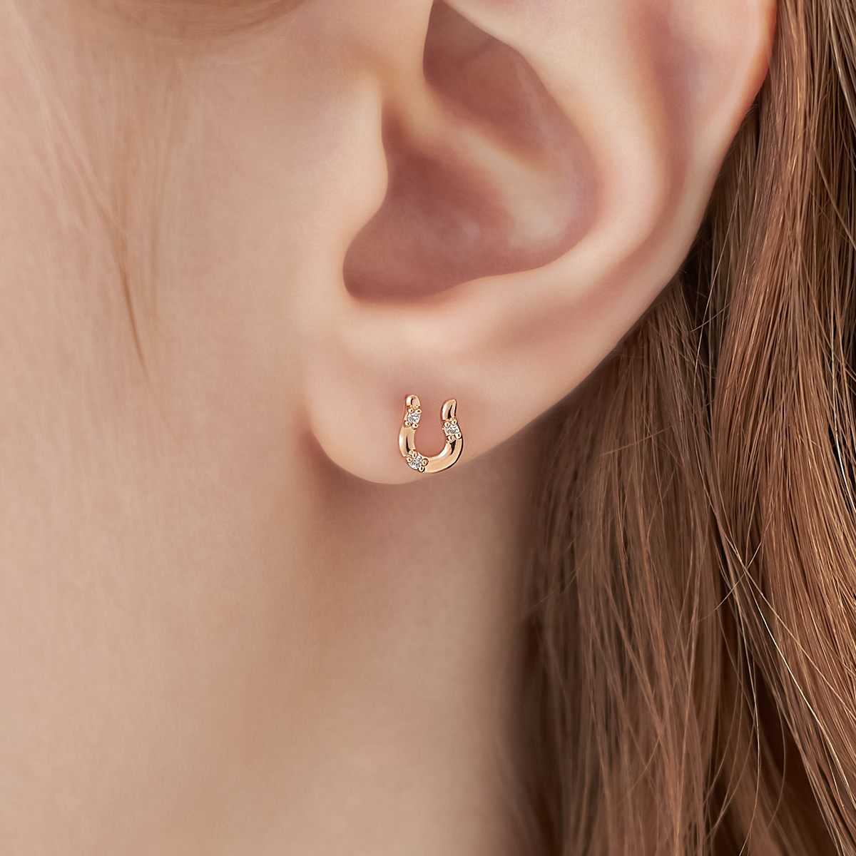 【アンアン】canal4℃ ピンクゴールドピアス　オープンハート Canal4℃ 4°c ピアス カナル ヨンドシー canal4℃ レディース