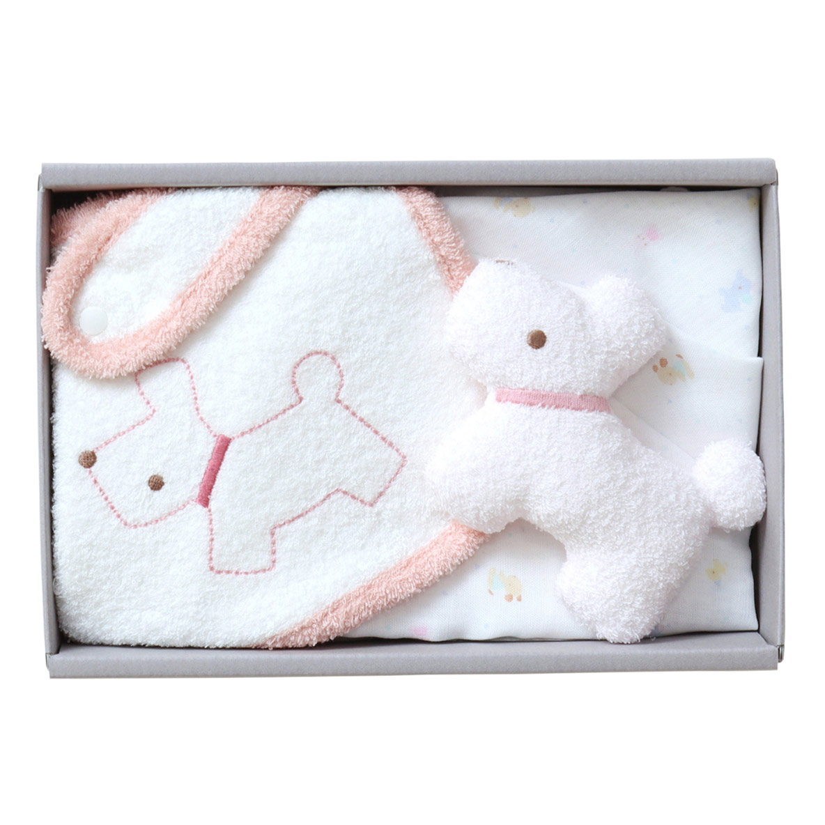 スタイ・マスコット・ガーゼハンカチの3点ギフトセット | familiar