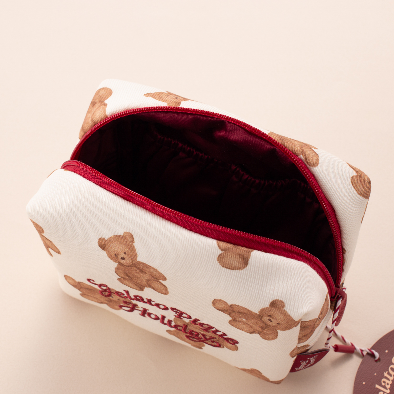 WOMEN】【HOLIDAY】ベア総柄ポーチ | gelato pique（ジェラートピケ