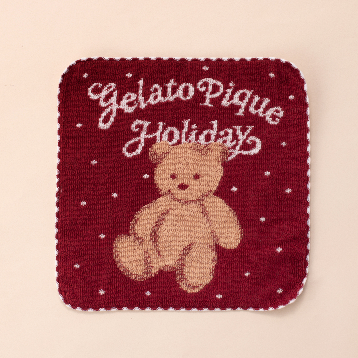 WOMEN】【HOLIDAY】ベア総柄ポーチ＆ハンドタオル | gelato pique