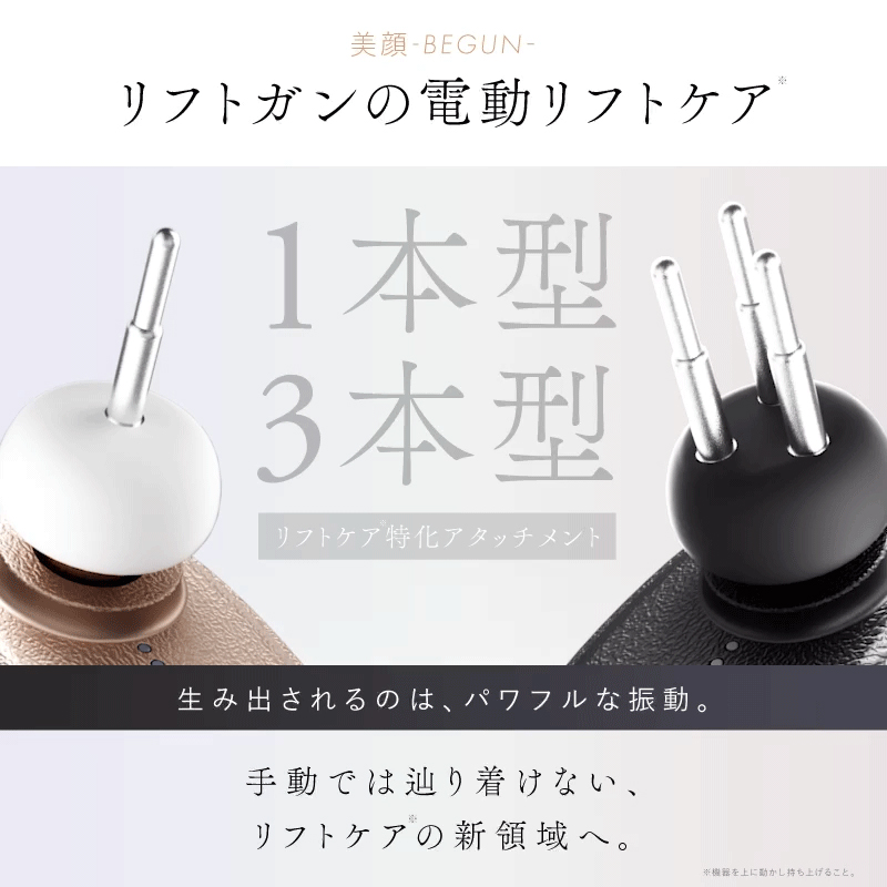 リフトケア】電動フェイスポインター BEGUN | NIPLUX（ニップラックス