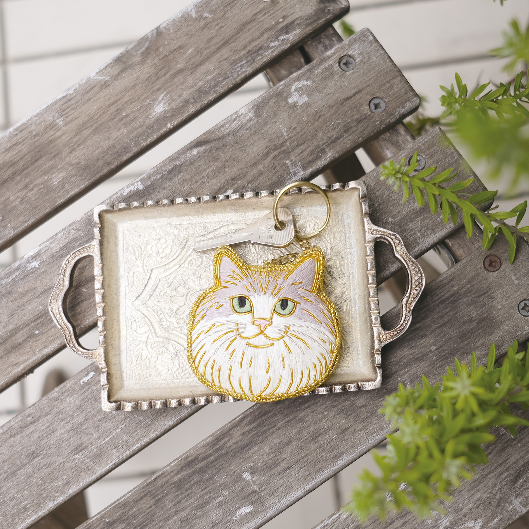ニャトリエ 刺繍キーホルダー | KISHIMA（キシマ）のプレゼント