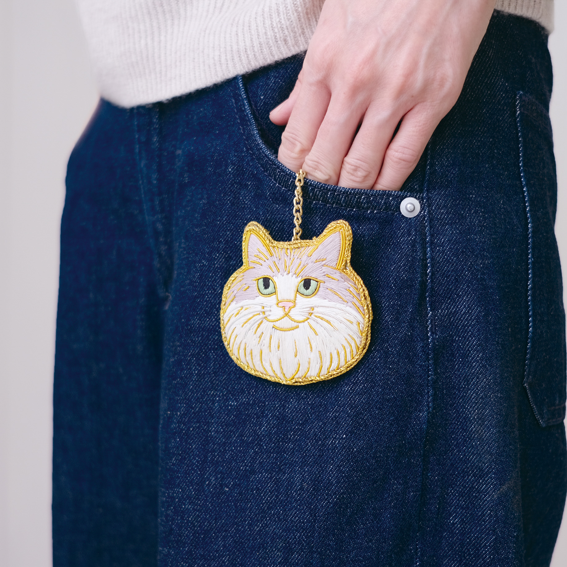 ニャトリエ 刺繍キーホルダー | KISHIMA（キシマ）のプレゼント