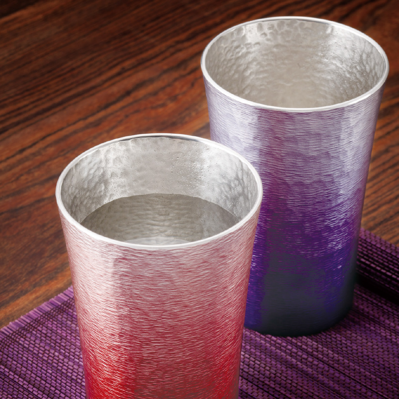 錫製タンブラー200ml 2客セット（桐箱入り） | 大阪錫器（オオサカ 