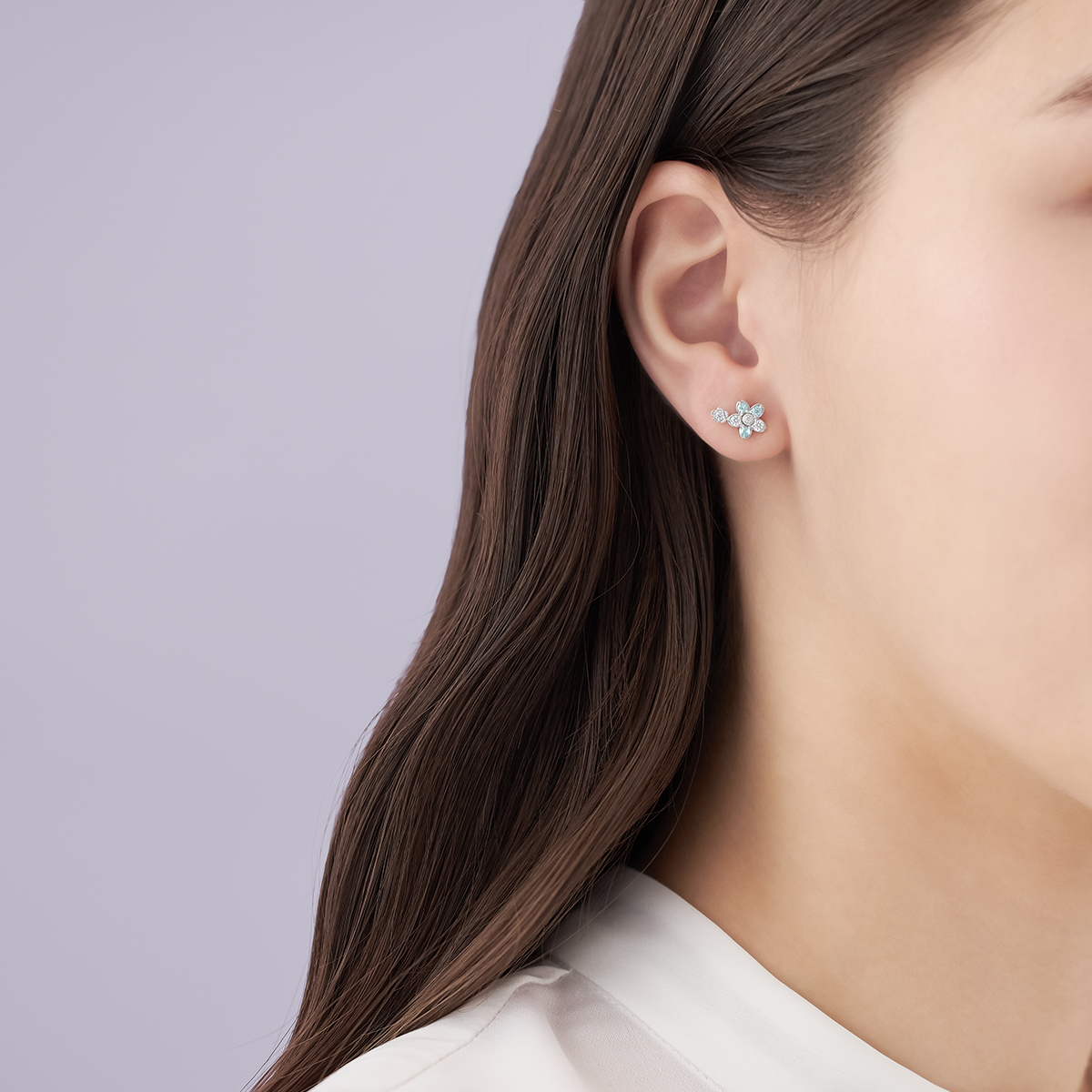 Spring Limited】シルバー アシンメトリー ピアス | Canal4℃（カナル