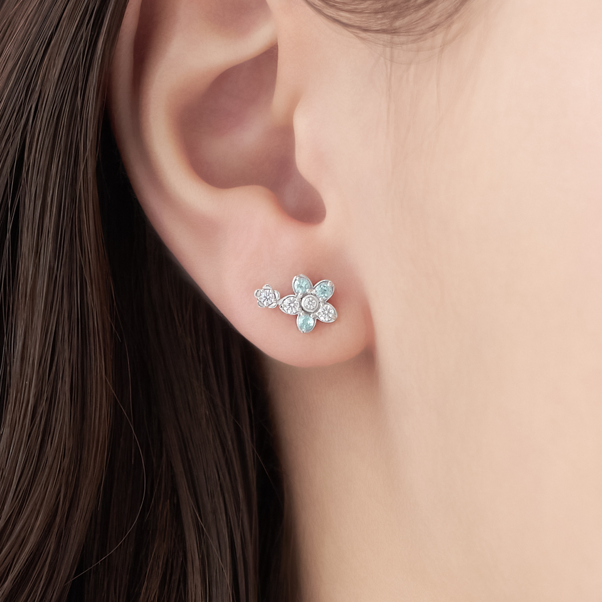 Spring Limited】シルバー アシンメトリー ピアス | Canal4℃（カナル