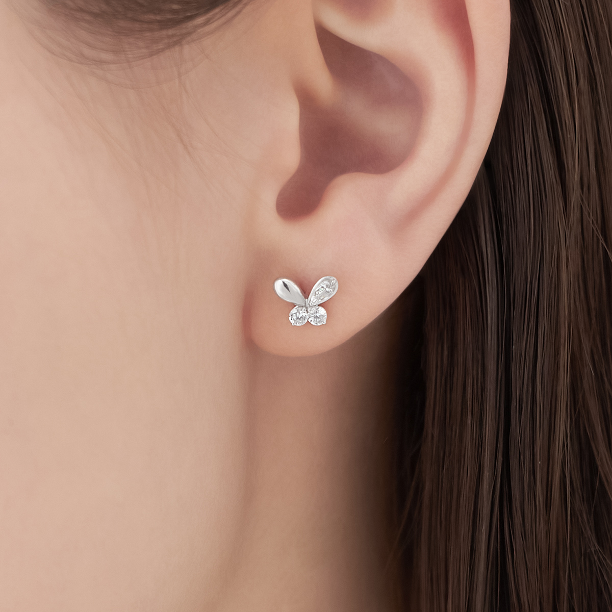 Spring Limited】シルバー アシンメトリー ピアス | Canal4℃（カナル