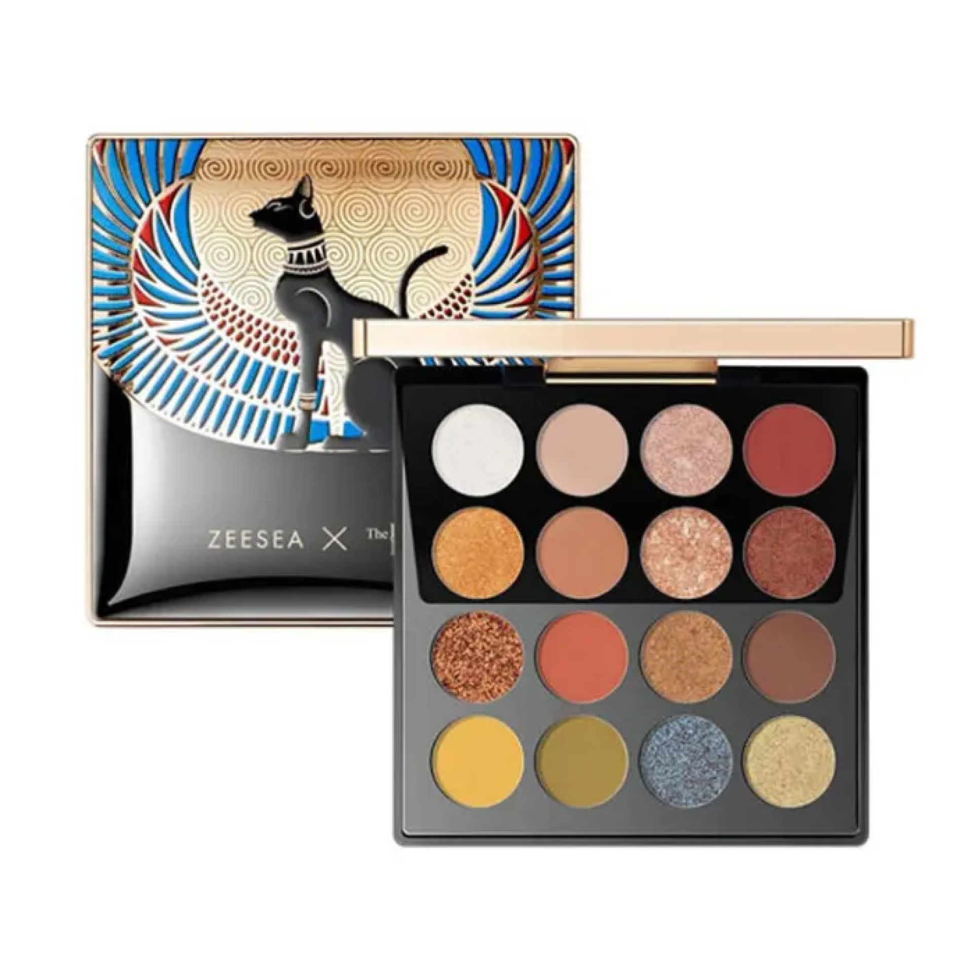 ズーシー アイシャドウパレット 16色 ZEESEA 大英博物館 エジプトシリーズ アイシャドウパレット16色