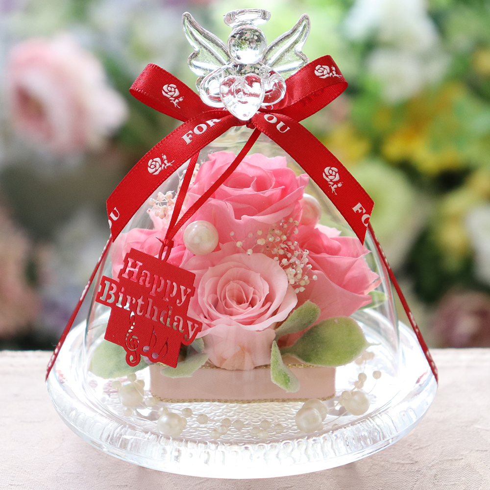 ドーム フラワー ペア ときめくピンクが配送中💌 鏡、ヘアブラシ、香りと光… 小ちゃい