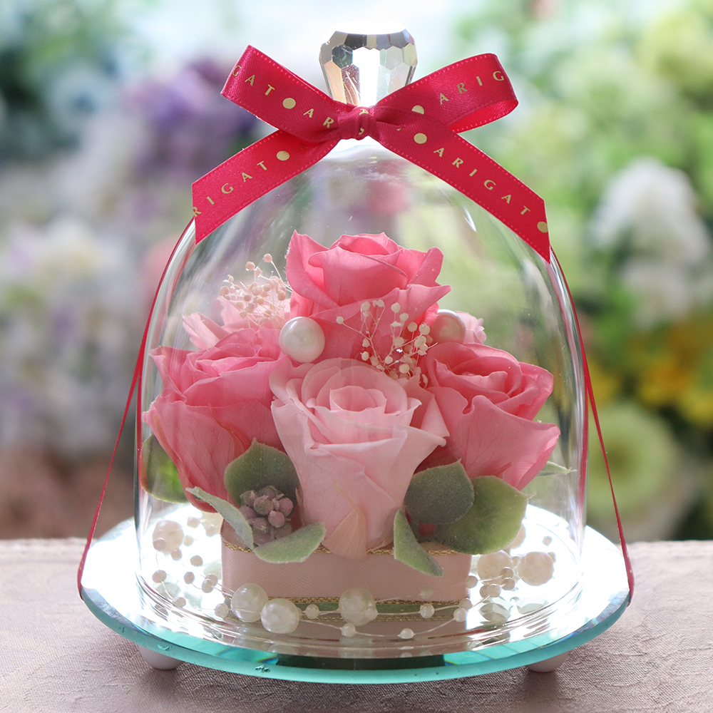 ガラスドームエレガンス-プレミアム | プリザーブドフラワーIPFA